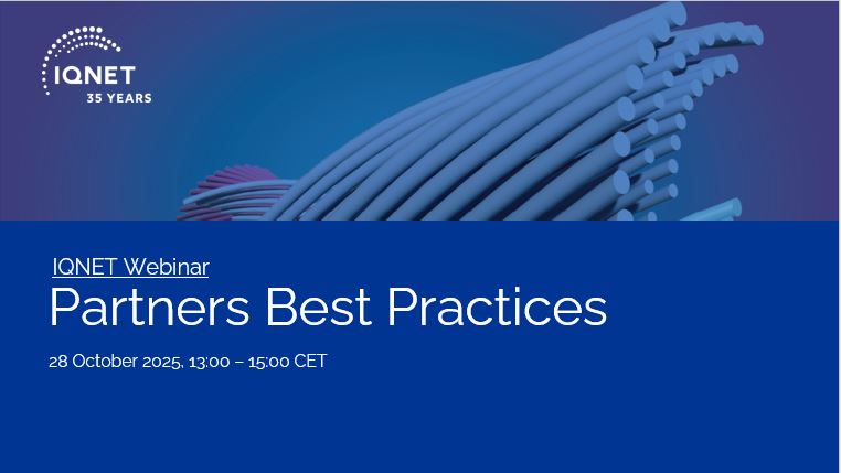 Webinar on IQNET Partners Best Practices 2025