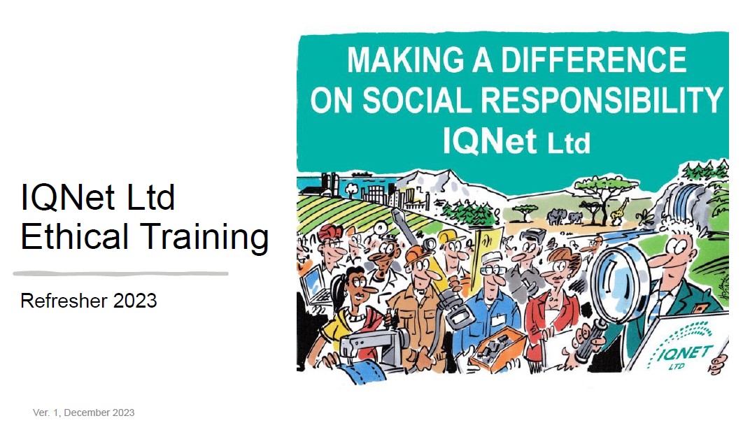 2023 IQNet Ltd Ethical Refresher Training